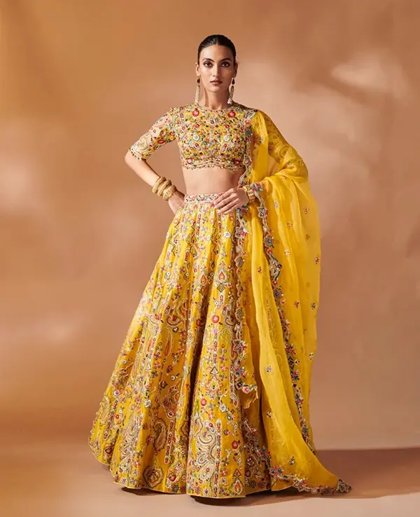 Haldi dress for wedding